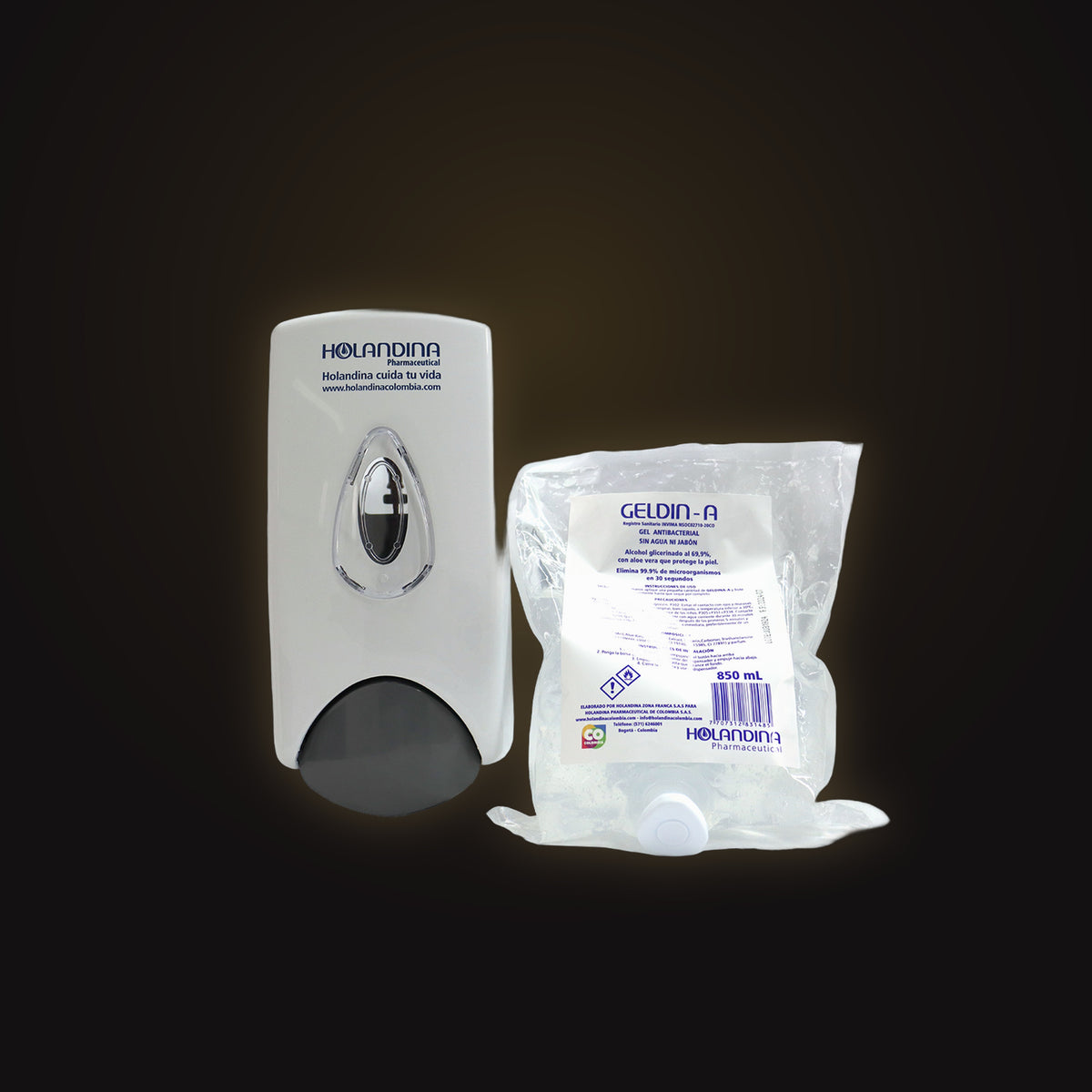 Dispensador con Geldina