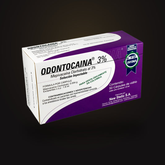 Odontocaina Mepivacaína 3% (50 cárpules)