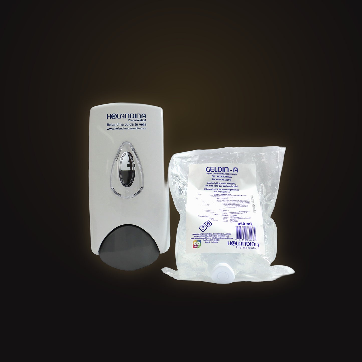 Dispensador con Geldina