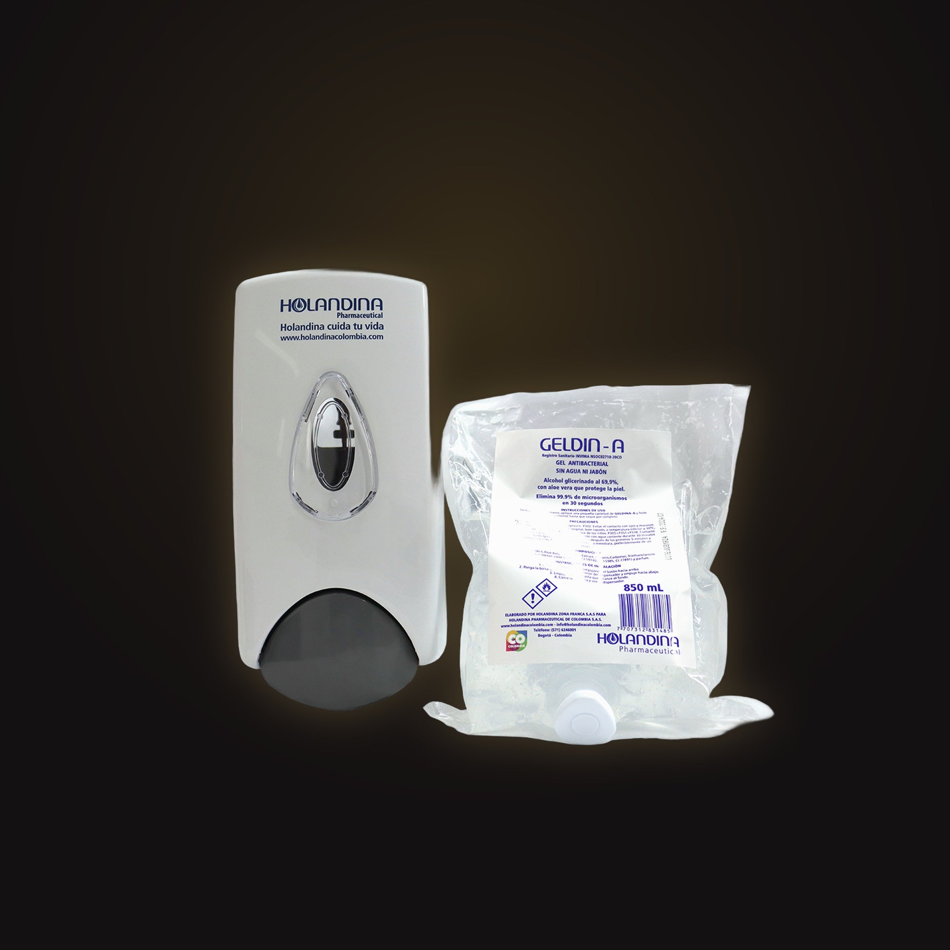 Dispensador con Geldina